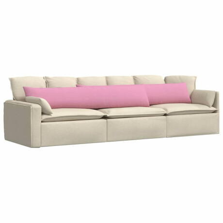 vidaXL Sofa Kussens 2 pcs Roze 200 x 40 cm Stof afbeelding3 - 1