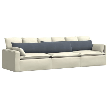 vidaXL Sofa Kussens 2 stuks Donkergrijs 200 x 40 cm Cordstof afbeelding3 - 1