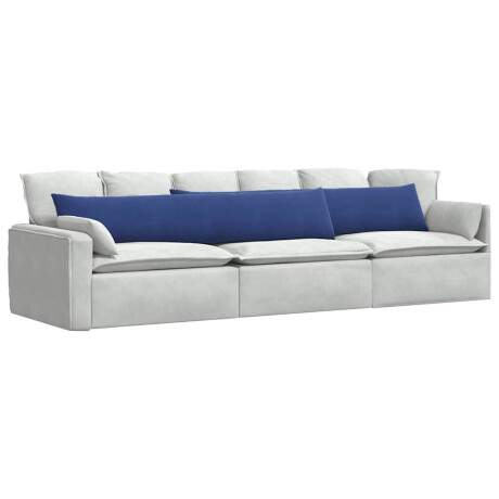 vidaXL Sofa Kussens 2 stuks Politieblauw 200 x 40 cm Cordstof afbeelding3 - 1