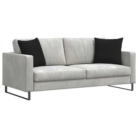 vidaXL Sofa Kussens 2 pcs Zwart 45 x 45 cm Stof afbeelding3 - 1