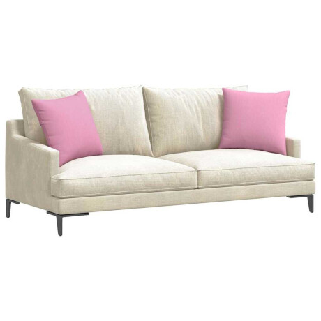 vidaXL Sofa Kussens 2 pcs Roze 45 x 45 cm Stof afbeelding3 - 1