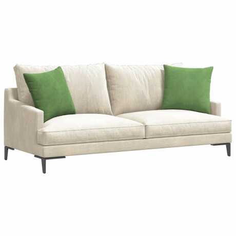 vidaXL Sofa Kussens 2 stuks Lichtgroen 45 x 45 cm Cordstof afbeelding3 - 1