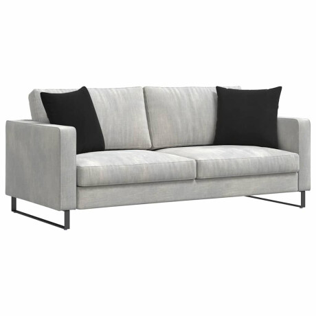 vidaXL Sofa Kussens 2 stuks Zwart 45 x 45 cm Cordstof afbeelding3 - 1