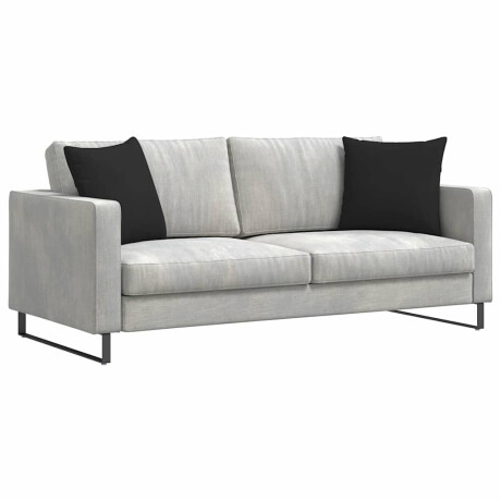 vidaXL Sofa Kussens 2 stuks Zwart 45 x 45 cm Stof afbeelding3 - 1