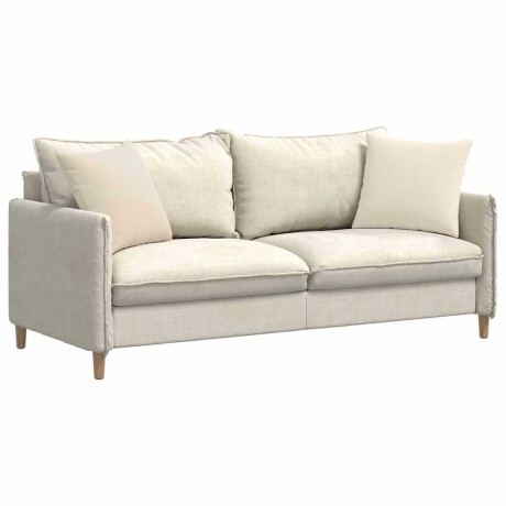 vidaXL Sofa Kussens 2 stuks Beige 45 x 45 cm Stof afbeelding3 - 1