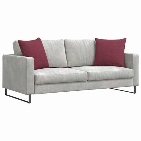 vidaXL Sofa Kussens 2 pcs Wijnrood 50 x 50 cm Stof afbeelding3 - 1