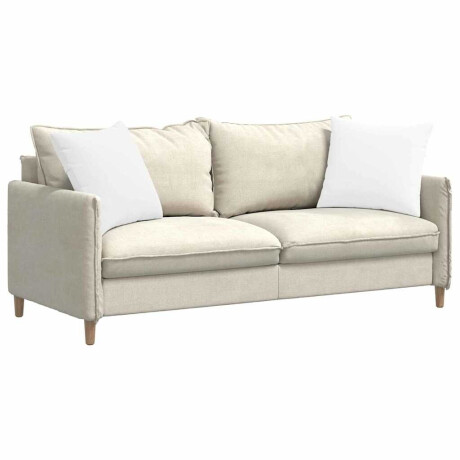 vidaXL Sofa Kussens 2 pcs Wit 50 x 50 cm Stof afbeelding3 - 1
