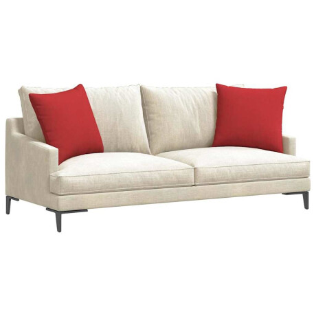vidaXL Sofa Kussens 2 pcs Rood 50 x 50 cm Stof afbeelding3 - 1