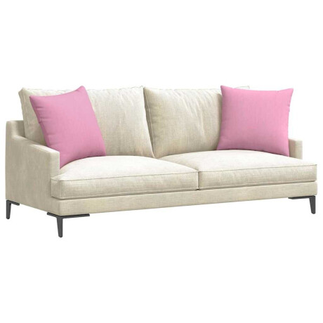 vidaXL Sofa Kussens 2 pcs Roze 50 x 50 cm Stof afbeelding3 - 1