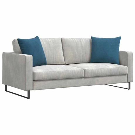 vidaXL Sofa Kussens 2 pcs Blauw 50 x 50 cm Katoen Stof afbeelding3 - 1