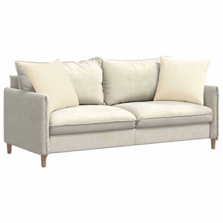 vidaXL Sofa Kussens 2 pcs Crème 50 x 50 cm Katoen Stof afbeelding3 - 1