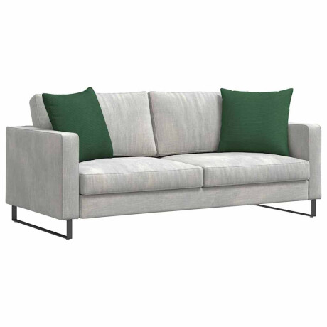 vidaXL Sofa Kussens 2 pcs Donkergroen 50 x 50 cm Katoen Stof afbeelding3 - 1