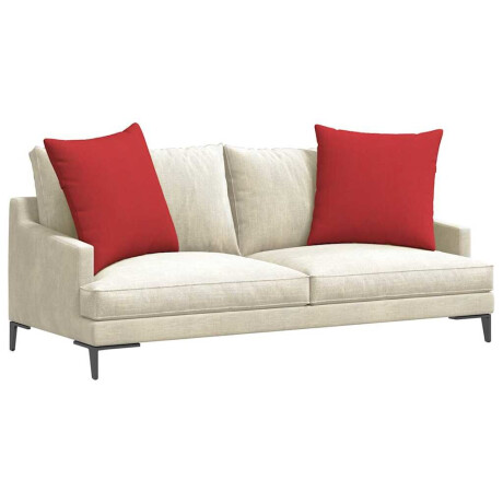 vidaXL Sofa Kussens 2 pcs Rood 60 x 60 cm Stof afbeelding3 - 1