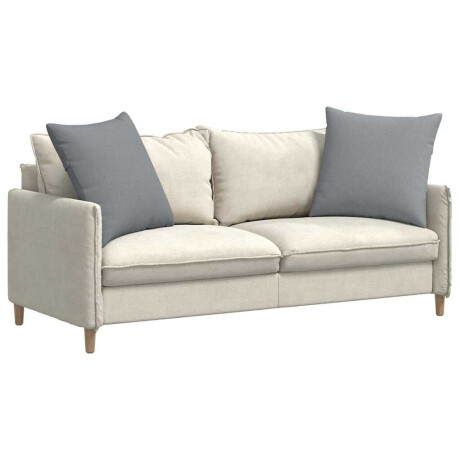 vidaXL Sofa Kussens 2 pcs Lichtgrijs 80 x 80 cm Stof afbeelding3 - 1
