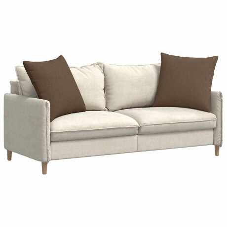 vidaXL Sofa Kussens 2 pcs Bruin 80 x 80 cm Stof afbeelding3 - 1