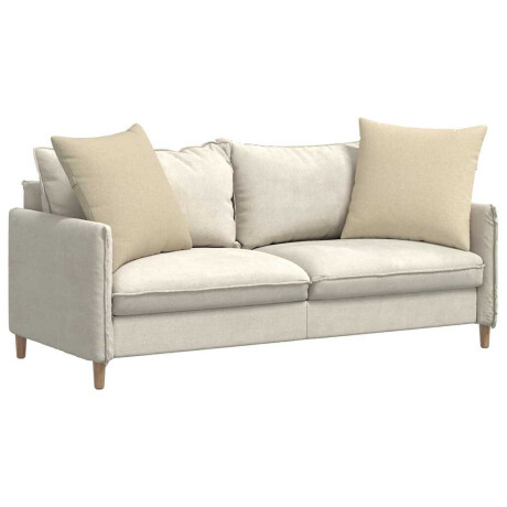 vidaXL Sofa Kussens 2 pcs Crème 80 x 80 cm Stof afbeelding3 - 1