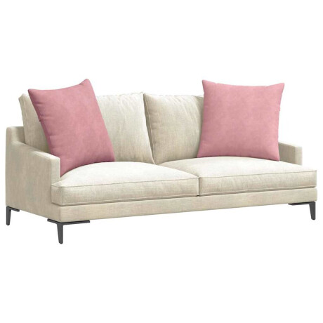 vidaXL Sofa Kussens 2 pcs Roze 80 x 80 cm Katoen Stof afbeelding3 - 1
