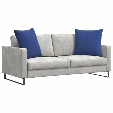 vidaXL Sofa Kussens 2 pcs Politieblauw 80 x 80 cm Katoen Stof afbeelding3 - 1