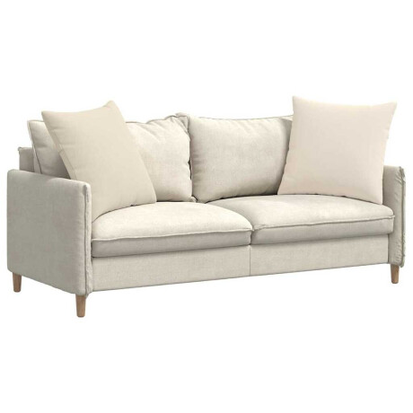 vidaXL Sofa Kussens 2 stuks Beige 80 x 80 cm Stof afbeelding3 - 1