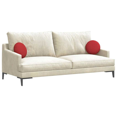 vidaXL Zitkussens 2 pcs Rood Ø30 x 13 cm Stof afbeelding3 - 1