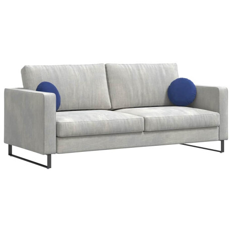 vidaXL Zitkussens 2 pcs Politieblauw Ø 40 x 13 cm Fluweel afbeelding3 - 1