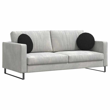 vidaXL Zitkussens 2 pcs Zwart Ø40 x 13 cm Stof afbeelding3 - 1