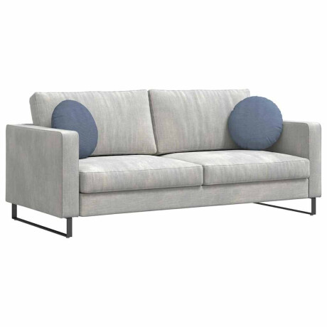 vidaXL Zitkussens 2 pcs Blauw Ø 40 cm Katoen Stof afbeelding3 - 1