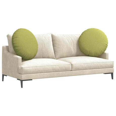 vidaXL Zitkussens 2 pcs Lichtgroen Ø60 x 21 cm Stof afbeelding3 - 1