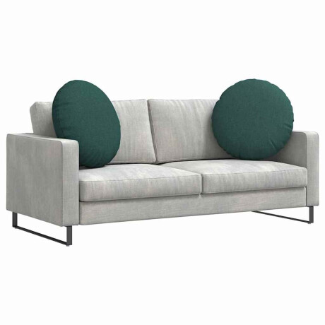 vidaXL Zitkussens 2 pcs Donkergroen Ø80 x 29 cm Stof afbeelding3 - 1