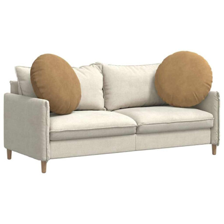 vidaXL Zitkussens 2 pcs Bruin Ø80 x 29 cm Fluweel afbeelding3 - 1