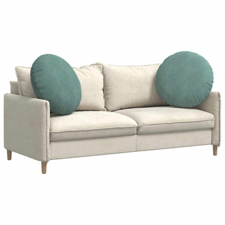 vidaXL Zitkussens 2 pcs Zeegroen Ø 40 x 13 cm Fluweel afbeelding3 - 1