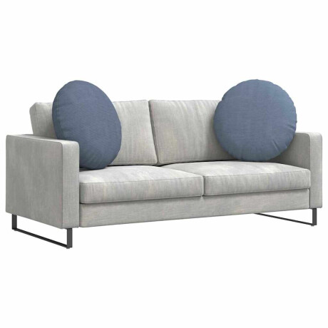 vidaXL Zitkussens 2 pcs Blauw Ø 80 cm Katoen Stof afbeelding3 - 1