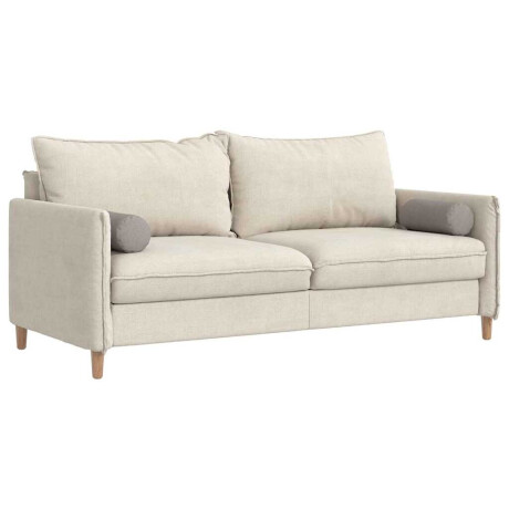 vidaXL Bolster Kussens 2 pcs Taupe Ø 15 x 40 cm Stof afbeelding3 - 1