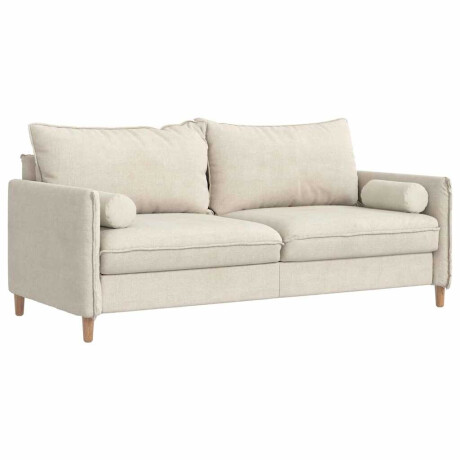 vidaXL Bolster Kussens 2 stuks Crème Ø 15 x 40 cm Cordstof afbeelding3 - 1