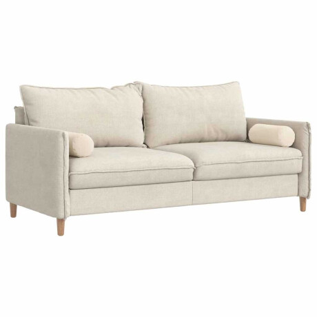 vidaXL Bolster Kussens 2 stuks Beige Ø 15 x 40 cm Microvezel Stof afbeelding3 - 1