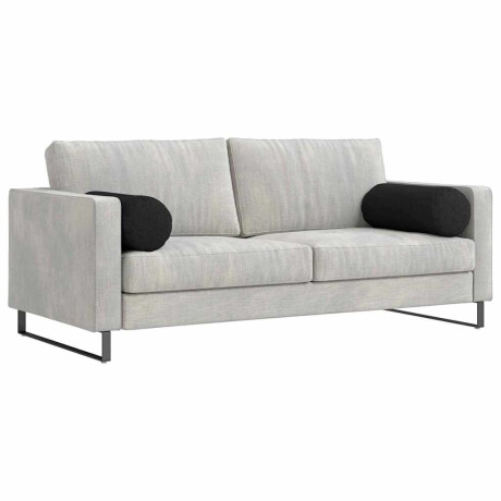 vidaXL Bolster Kussens 2 stuks Zwart Ø 25 x 70 cm Stof afbeelding3 - 1