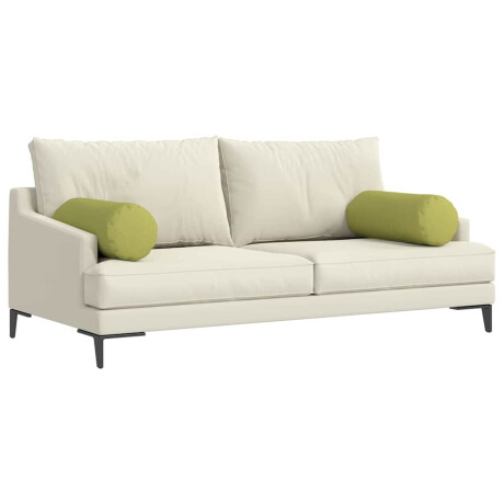 vidaXL Bolster Kussens 2 stuks Lichtgroen Ø 25 x 70 cm Stof afbeelding3 - 1