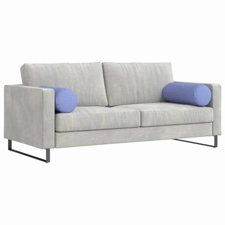 vidaXL Bolster Kussens 2 stuks Jeans Blauw Ø 25 x 70 cm Stof afbeelding3 - 1