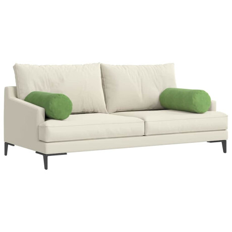 vidaXL Bolster Kussens 2 stuks Lichtgroen Ø 25 x 70 cm Cordstof afbeelding3 - 1