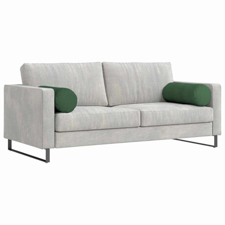 vidaXL Bolster Kussens 2 stuks Donkergroen Ø 25 x 70 cm Cordstof afbeelding3 - 1