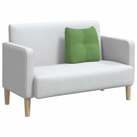vidaXL Rugkussen Lichtgroen 45 x 24 x 50 cm Fluweel afbeelding3 - 1
