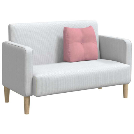 vidaXL Rugkussen Roze 45 x 24 x 50 cm Fluweel afbeelding3 - 1