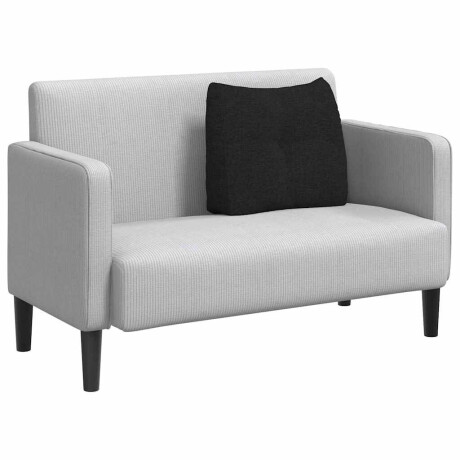 vidaXL Rugkussen Zwart 60 x 24 x 50 cm Stof afbeelding3 - 1