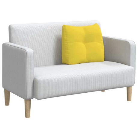 vidaXL Rugkussen Lichtgeel 60 x 24 x 50 cm Stof afbeelding3 - 1