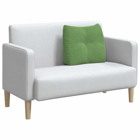 vidaXL Rugkussen Lichtgroen 60 x 24 x 50 cm Fluweel afbeelding3 - 1