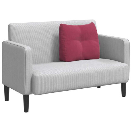 vidaXL Rugkussen Wijnrood 60 x 24 x 50 cm Fluweel afbeelding3 - 1