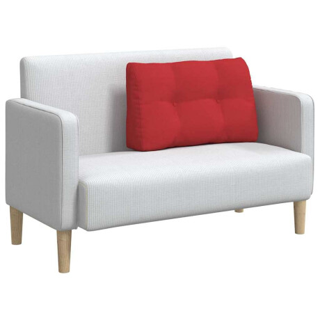 vidaXL Rugkussen Rood 80 x 24 x 50 cm Stof afbeelding3 - 1