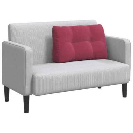 vidaXL Rugkussen Wijnrood 80 x 24 x 50 cm Fluweel afbeelding3 - 1