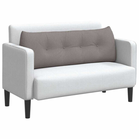 vidaXL Rugkussen Taupe 140 x 24 x 50 cm Stof afbeelding3 - 1