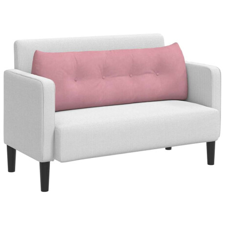 vidaXL Rugkussen Roze 140 x 24 x 50 cm Fluweel afbeelding3 - 1